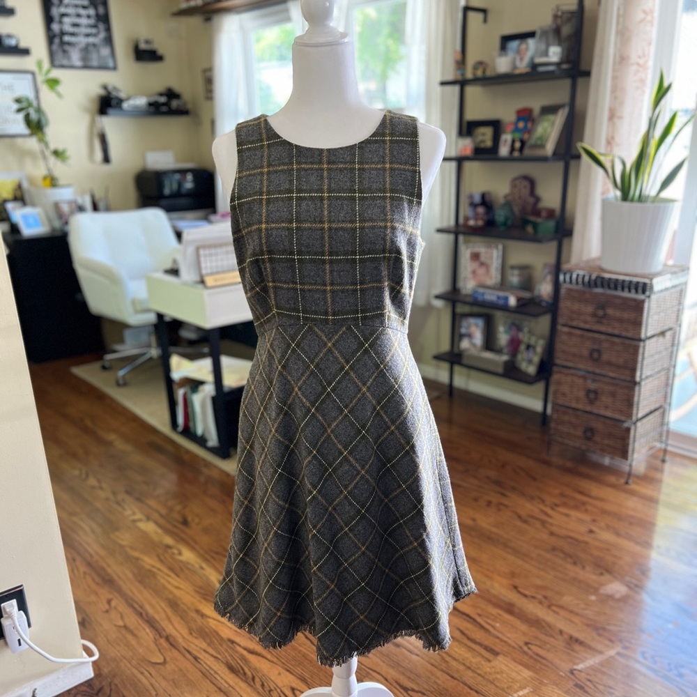 Banana Republic Grey Wool Dress